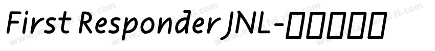 First Responder JNL字体转换